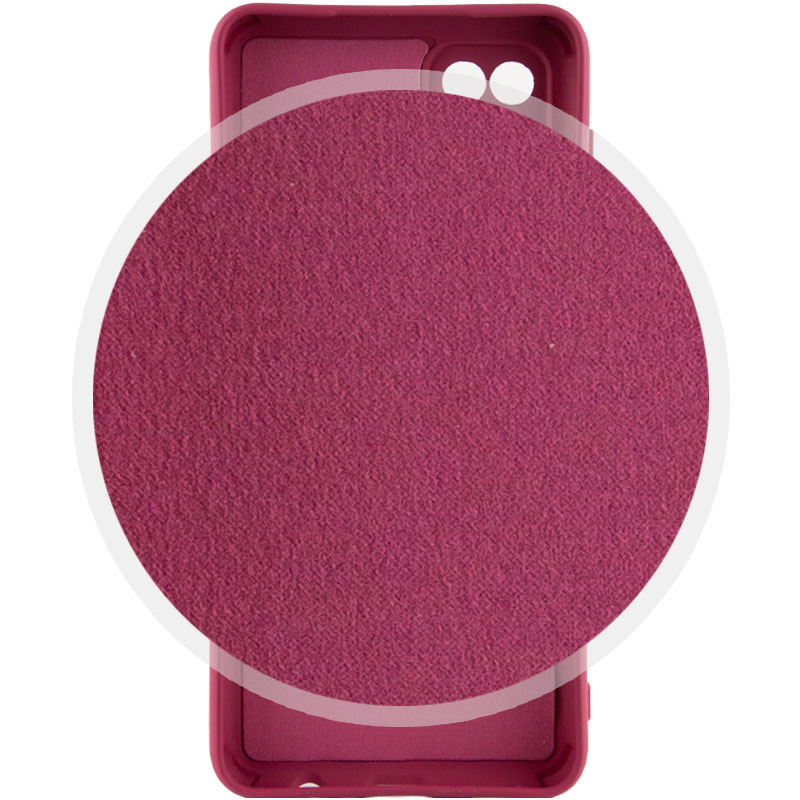 Фото Чохол Silicone Cover Lakshmi Full Camera (AA) на Samsung Galaxy A12 (Бордовий / Marsala) в маназині vchehle.ua