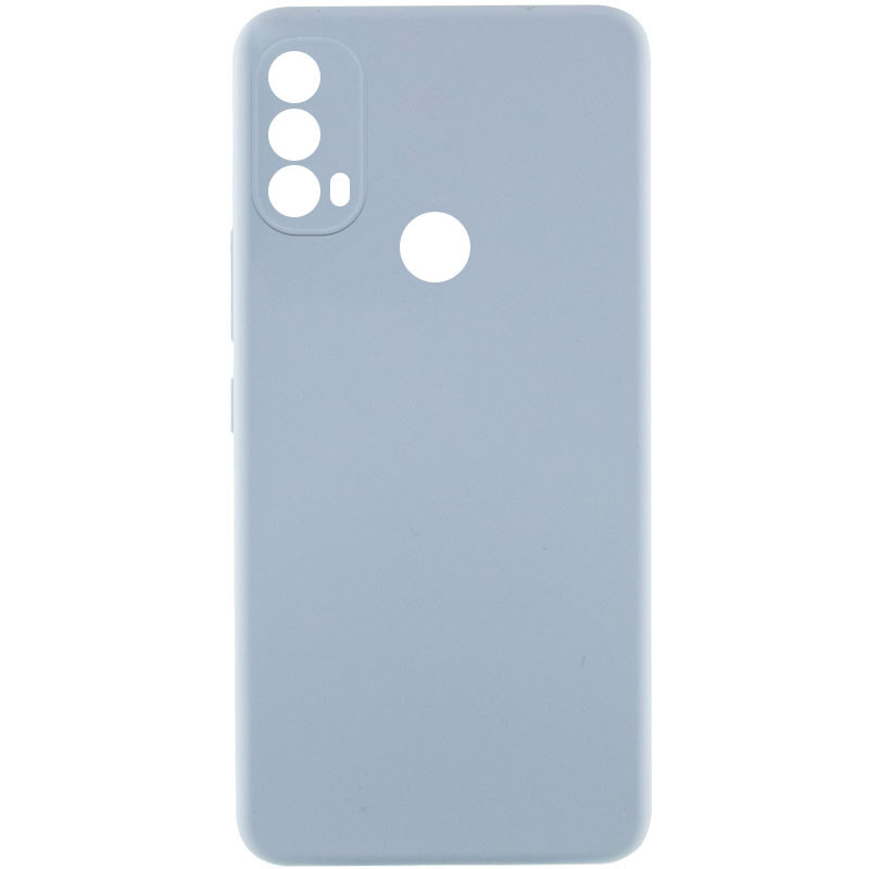 Чохол Silicone Cover Lakshmi Full Camera (AAA) на Motorola Moto E40 (Блакитний / Sweet Blue)