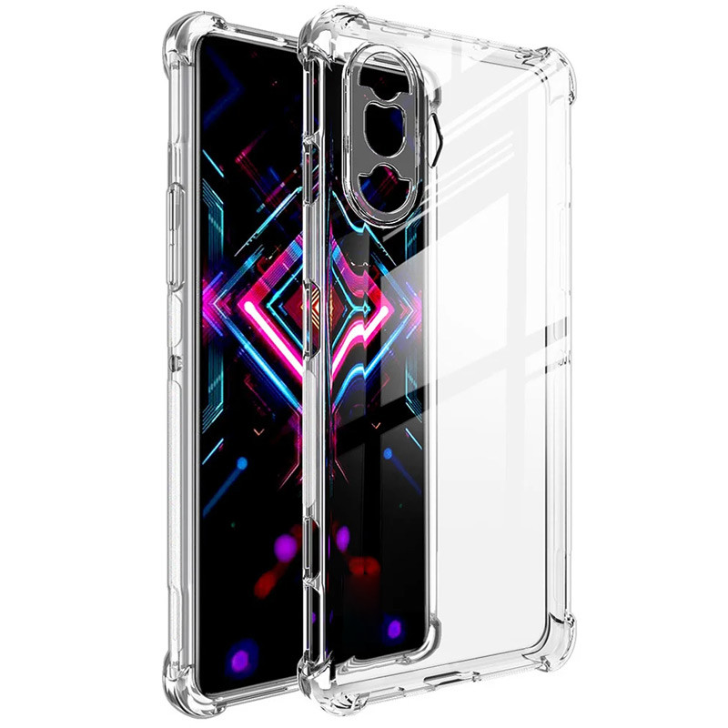 TPU чехол GETMAN Ease logo усиленные углы Full Camera для Xiaomi Redmi K40/K40 Pro/K40 Pro+/Poco F3 (Бесцветный (прозрачный))