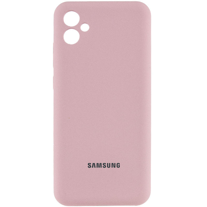 Чехол Silicone Cover Lakshmi Full Camera (AA) with logo для Samsung Galaxy A06 (Розовый / Pink Sand)