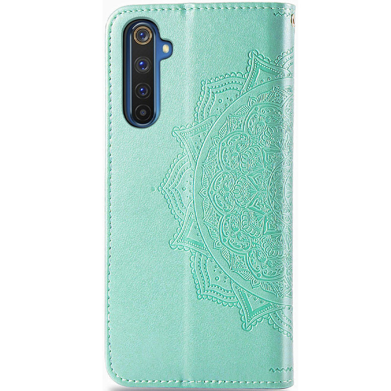 Заказать Кожаный чехол-книжка Art Case с визитницей для Realme 6 Pro (Бирюзовый) на vchehle.ua