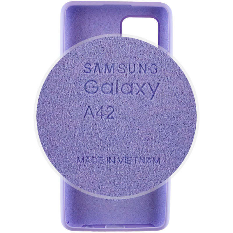 Фото Чохол Silicone Cover Full Protective (AA) на Samsung Galaxy A42 5G (Бузковий / Dasheen) в маназині vchehle.ua