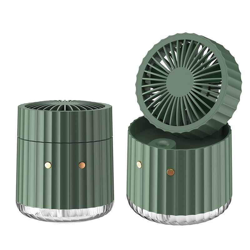 Фото Настільний вентилятор Rapid Cooling 3in1 з водяним охолодженням та підсвічуванням 1200 mAh (Green) на vchehle.ua
