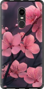 Чехол Пурпурная сакура для Xiaomi Redmi Note 4 (Snapdragon)
