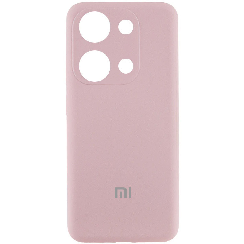 Чехол Silicone Cover Lakshmi Full Camera (AA) with logo для Xiaomi Poco X6 Pro (Розовый / Pink Sand)