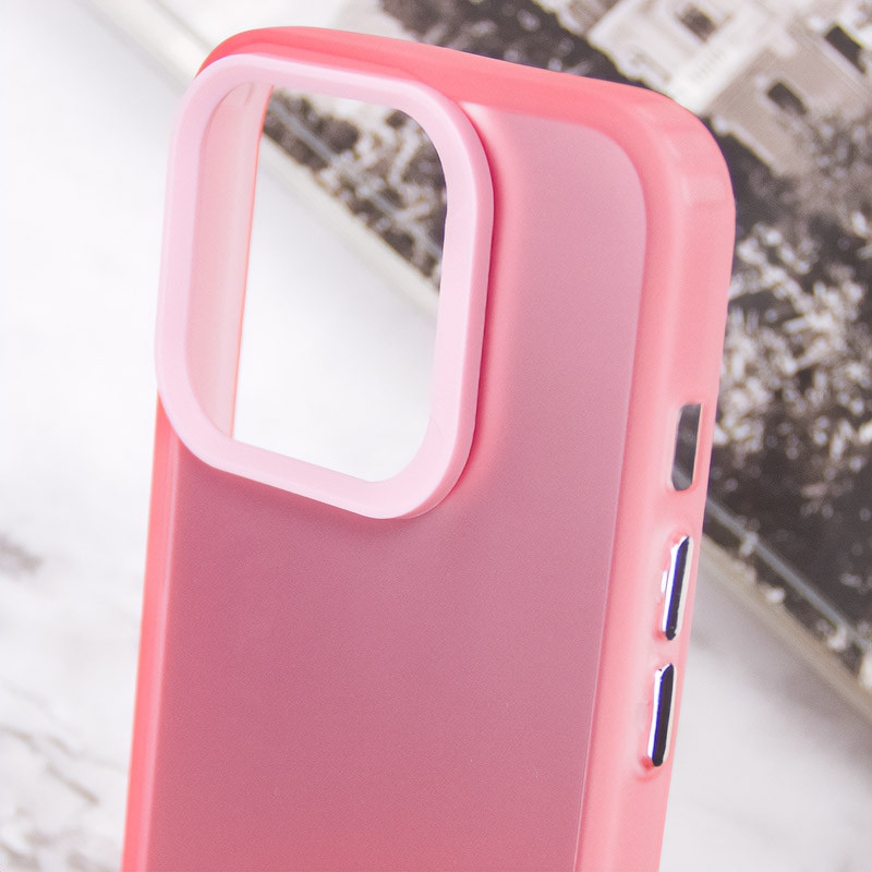 TPU+PC чохол Magic glow with protective edge на Apple iPhone 15 Pro (6.1") (Pink) в магазині vchehle.ua