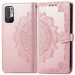 Фото Кожаный чехол-книжка Art Case с визитницей для Xiaomi Redmi Note 10 5G / Poco M3 Pro (Розовый) на vchehle.ua