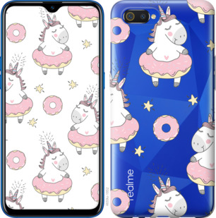 

Чехол Единорожки для Realme C2 922256