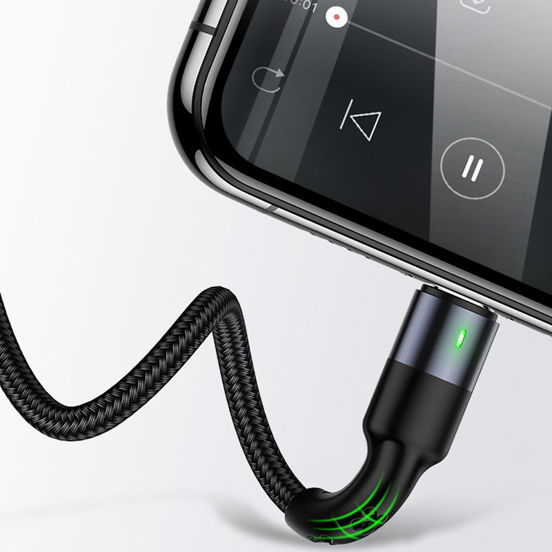 Купить Дата кабель Usams US-SJ410 U26 3in1 USB to Combo 2A (0.35m) (Черный) на vchehle.ua