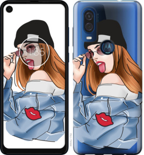 

Чехол Девушка v3 для Motorola One Vision 843213