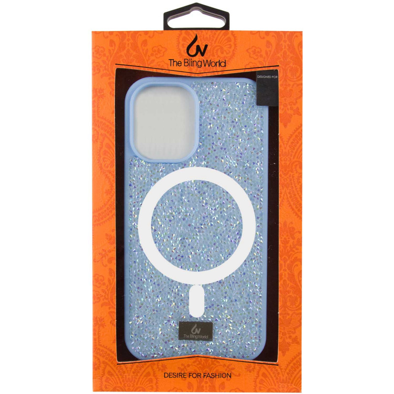 Фото TPU чехол Bling World Rock Diamond with Magnetic Safe для Apple iPhone 15 (6.1") на vchehle.ua