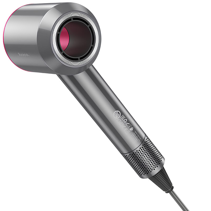 Фен для волос Hoco HP11 Plus с отрицательной ионизацией (1600W) (Rose Red) в магазине vchehle.ua