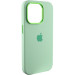 Чохол Silicone Case Metal Buttons (AA) на Apple iPhone 14 Pro Max (6.7") (Эстетический дефект / Зелений / Pistachio)