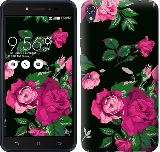 

Чохол Троянди на чорному тлі на Asus ZENFONE Live ZB501KL 607398