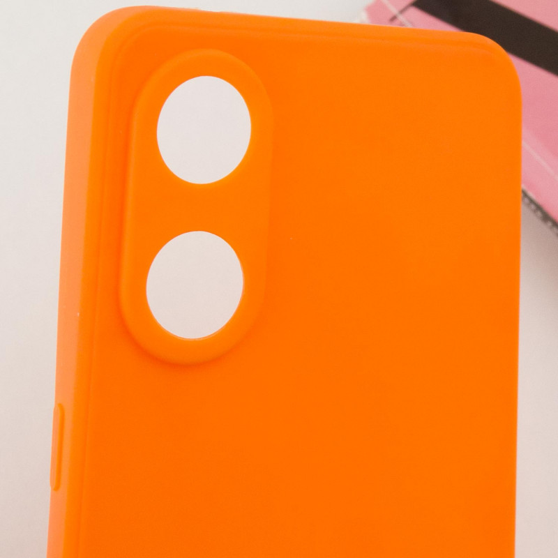 Замовити Силіконовий чохол Candy Full Camera на Oppo Reno 8 T 4G (Помаранчевий / Orange) на vchehle.ua