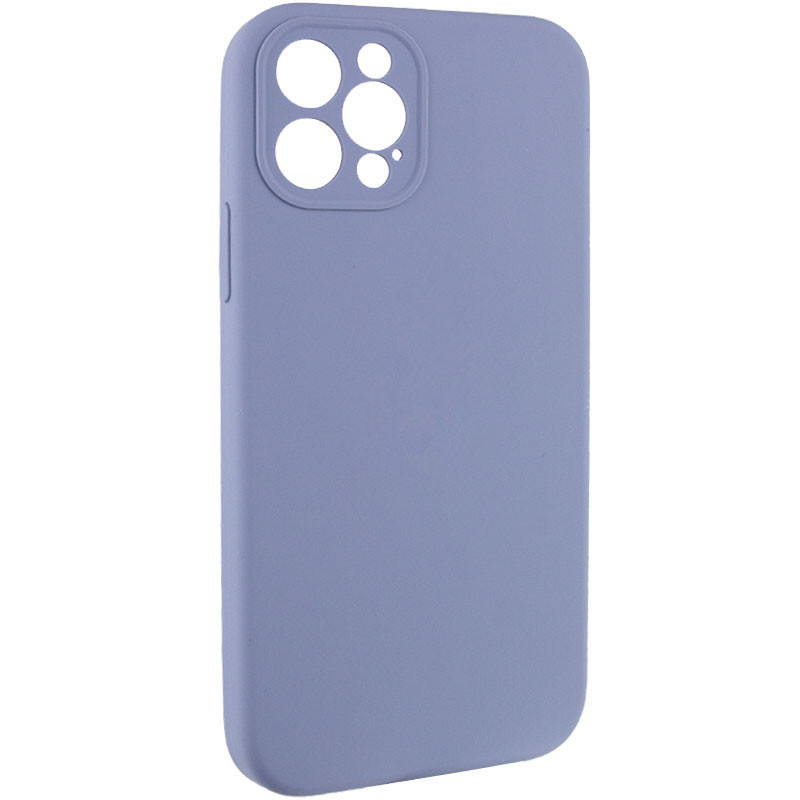 Фото Чохол Silicone Case Full Camera Protective (AA) NO LOGO на Apple iPhone 12 Pro Max (6.7") (Сірий / Lavender Gray) на vchehle.ua