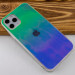Фото TPU+Glass чохол Gradient Rainbow з лого на iPhone 11 Pro Max (Царапина / Зелений) на vchehle.ua