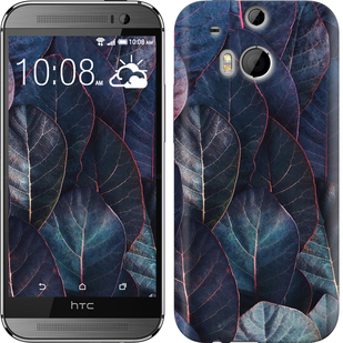 

Чехол Листья v3 для HTC One M8 91245