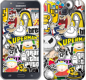 

Чехол Popular logos для Samsung Galaxy J7 J700H 627849