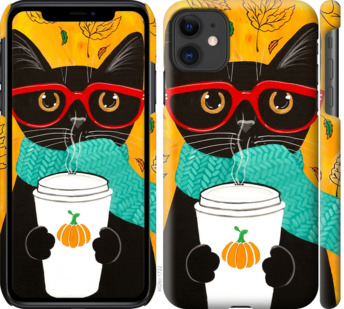 

Чехол Осенний кот для iPhone 11 778438