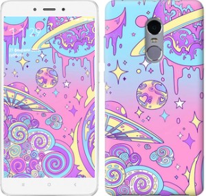 Чехол Розовая галактика для Xiaomi Redmi Note 4
