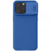 Карбоновая накладка Nillkin CamShield Pro Magnetic для Apple iPhone 15 Pro Max (6.7") (Blue)