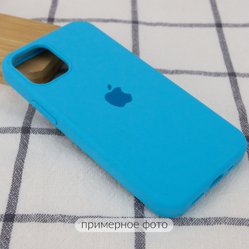 Фото Чехол Silicone Case Full Protective (AA) для Apple iPhone 16 Pro (6.3") (Голубой / Blue) на vchehle.ua