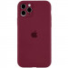 Чехол Silicone Case Full Camera Protective (AA) для Apple iPhone 12 Pro (6.1") (Бордовый / Plum)