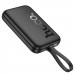 Фото Портативное ЗУ Power Bank Hoco Q35 Portable PD20W 3в1 с БЗУ Lightning 10000 mAh (Black) в магазине vchehle.ua