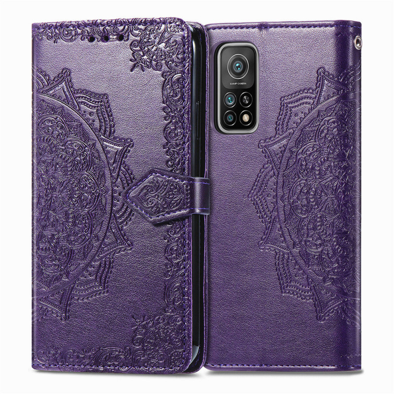 Фото Кожаный чехол (книжка) Art Case с визитницей для Xiaomi Mi 10T / Mi 10T Pro (Фиолетовый) в магазине vchehle.ua