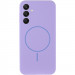 Чехол Silicone Cover Lakshmi Full Camera (AA) with MagFit для Samsung Galaxy S25+ (Сиреневый / Dasheen)