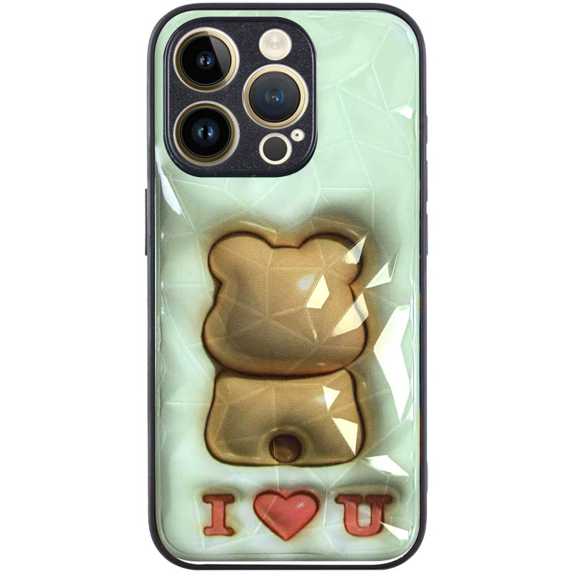 TPU+PC чохол Prisma Fluffie на Apple iPhone 16 Pro Max (6.9") (Bear)