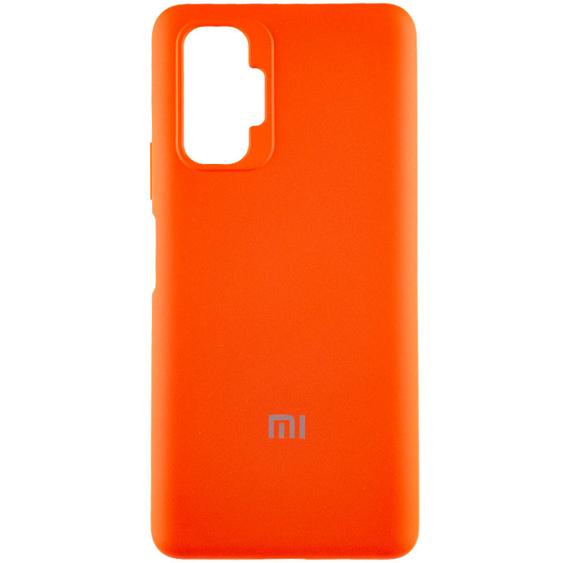 Чохол Silicone Cover Full Protective (AA) на Xiaomi Redmi Note 10 Pro / 10 Pro Max (Помаранчевий / Neon Orange)