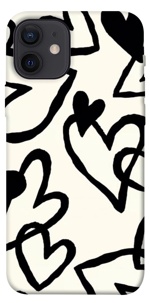 

Чехол Black heart для iPhone 12 1098336