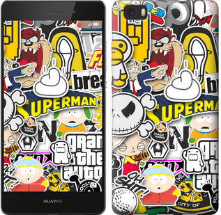 

Чехол Popular logos для Huawei Ascend P8 Lite 628100
