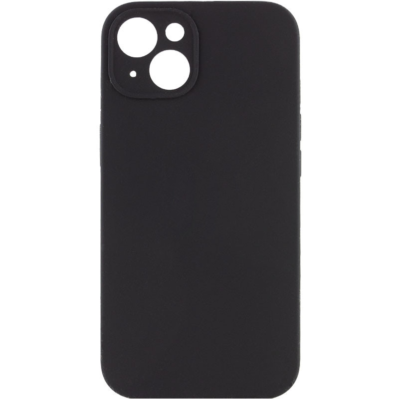 Чохол Silicone Case Full Camera Protective (AA) NO LOGO на Apple iPhone 14 (6.1") (Чорний / Black)