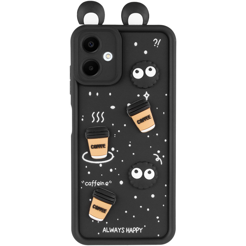 Фото Чехол TPU Toys Case with Ears для Samsung Galaxy A06 (Black) на vchehle.ua