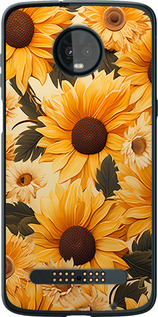 Чохол Соняшники 2 на Motorola Moto Z3 Play