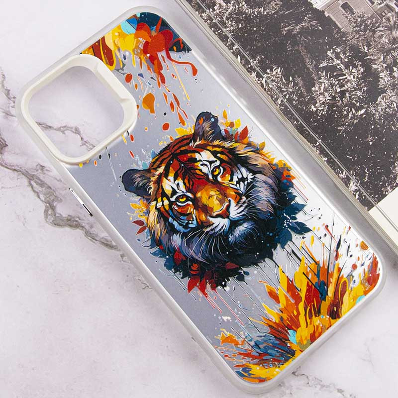 Фото TPU+PC чохол TakiTaki Magic glow на Samsung Galaxy A73 5G (Tiger / White) в маназині vchehle.ua