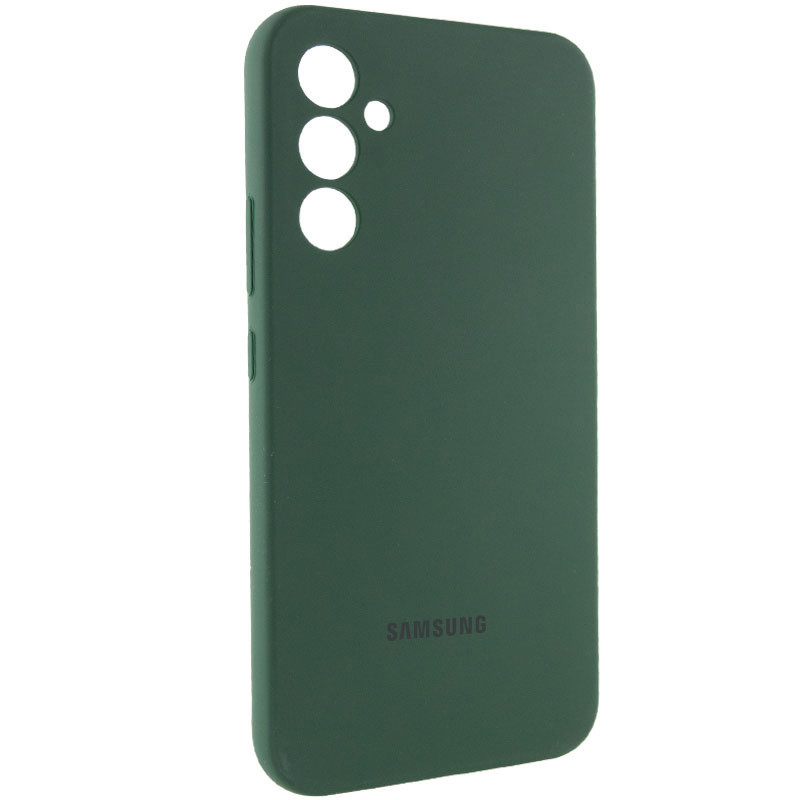 Фото Чехол Silicone Cover Lakshmi Full Camera (AAA) with Logo для Samsung Galaxy A36 (Зеленый / Cyprus Green) на vchehle.ua