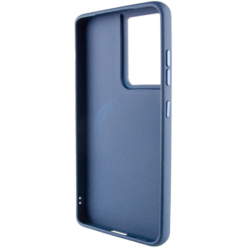 Купить TPU чехол Bonbon Metal Style with Magnetic safe для Samsung Galaxy S21 Ultra (Синий / Cosmos Blue) на vchehle.ua
