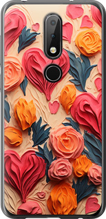 

Чехол Сердечки 3 для Nokia 6.1 Plus 1645704