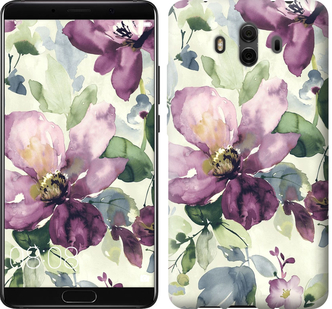 

Чехол Цветы акварелью для Huawei Mate 10 631991