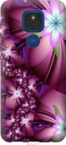 Чехол Цветочная мозаика для Motorola E7 Plus