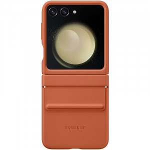 Кожаный чехол Leather Case (AAA) для Samsung Galaxy Z Flip5