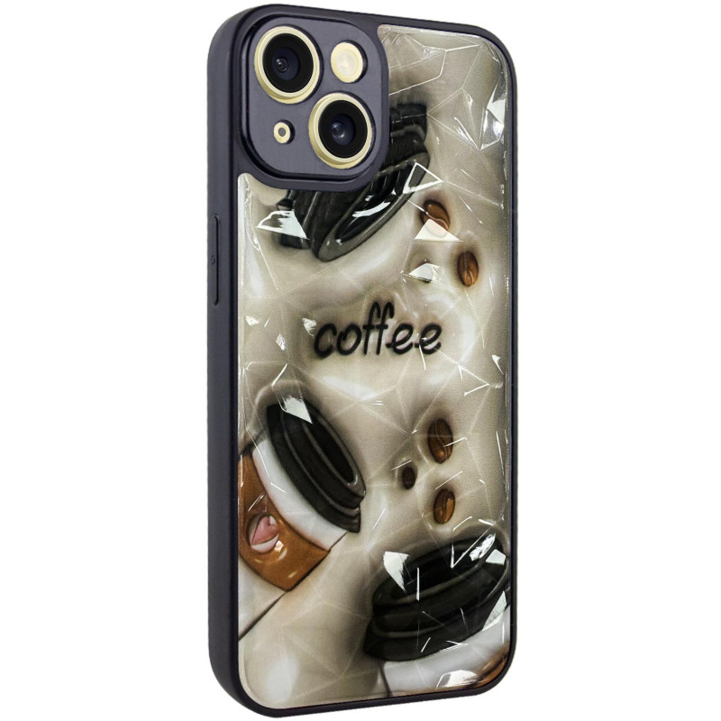 TPU+PC чохол Prisma Plushie на Apple iPhone 13 (6.1") (Coffee)