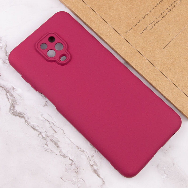 Чехол TPU GETMAN Liquid Silk Full Camera для Xiaomi Redmi Note 9s / Note 9 Pro / Note 9 Pro Max (Бордовый / Marsala) в магазине vchehle.ua