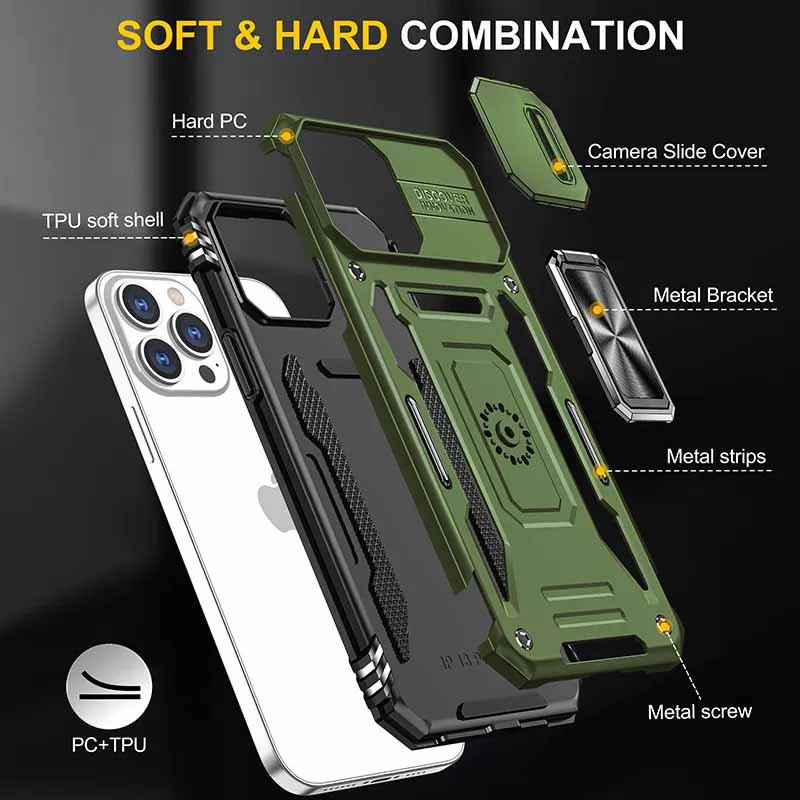 Фото Ударопрочный чехол Camshield Army Ring для Apple iPhone 11 Pro (5.8") в магазине vchehle.ua