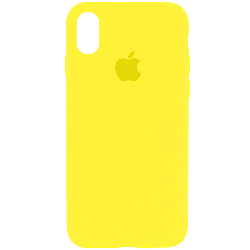 Чохол Silicone Case Full Protective (AA) на Apple iPhone XR (6.1") (Жовтий / Neon Yellow)