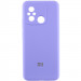 Чехол Silicone Cover Lakshmi Full Camera (AAA) with Logo для Xiaomi Redmi 12C (Сиреневый / Dasheen)